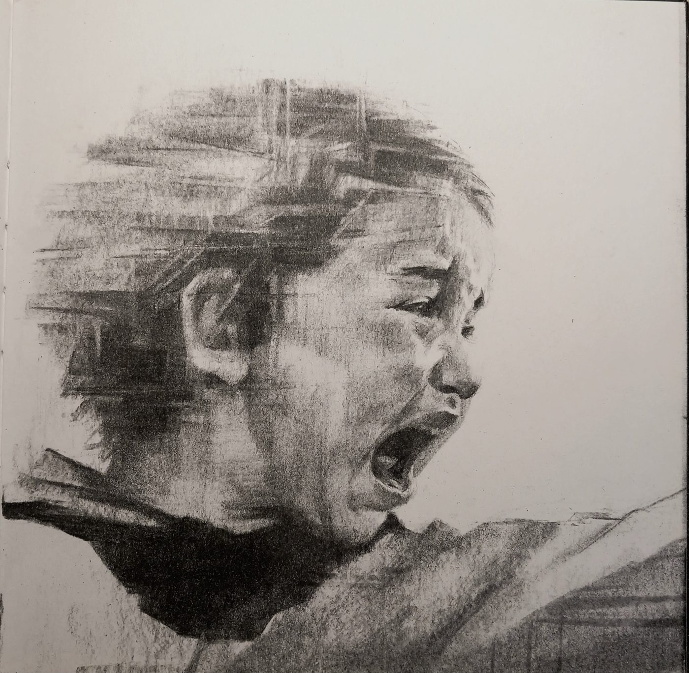 Georgios Staikos, Untitled 1, 2019 — Charcoal on paper
