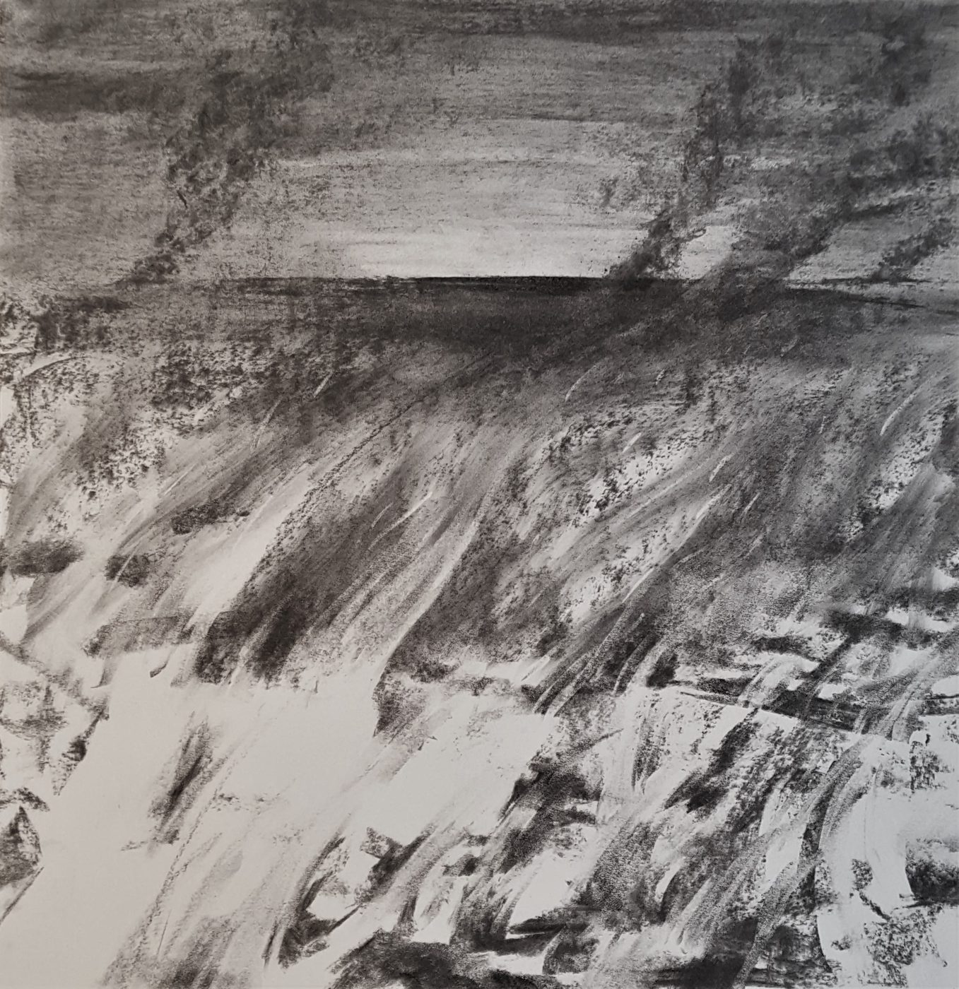 Georgios Staikos, Nightmare I, 2018 — Charcoal on paper