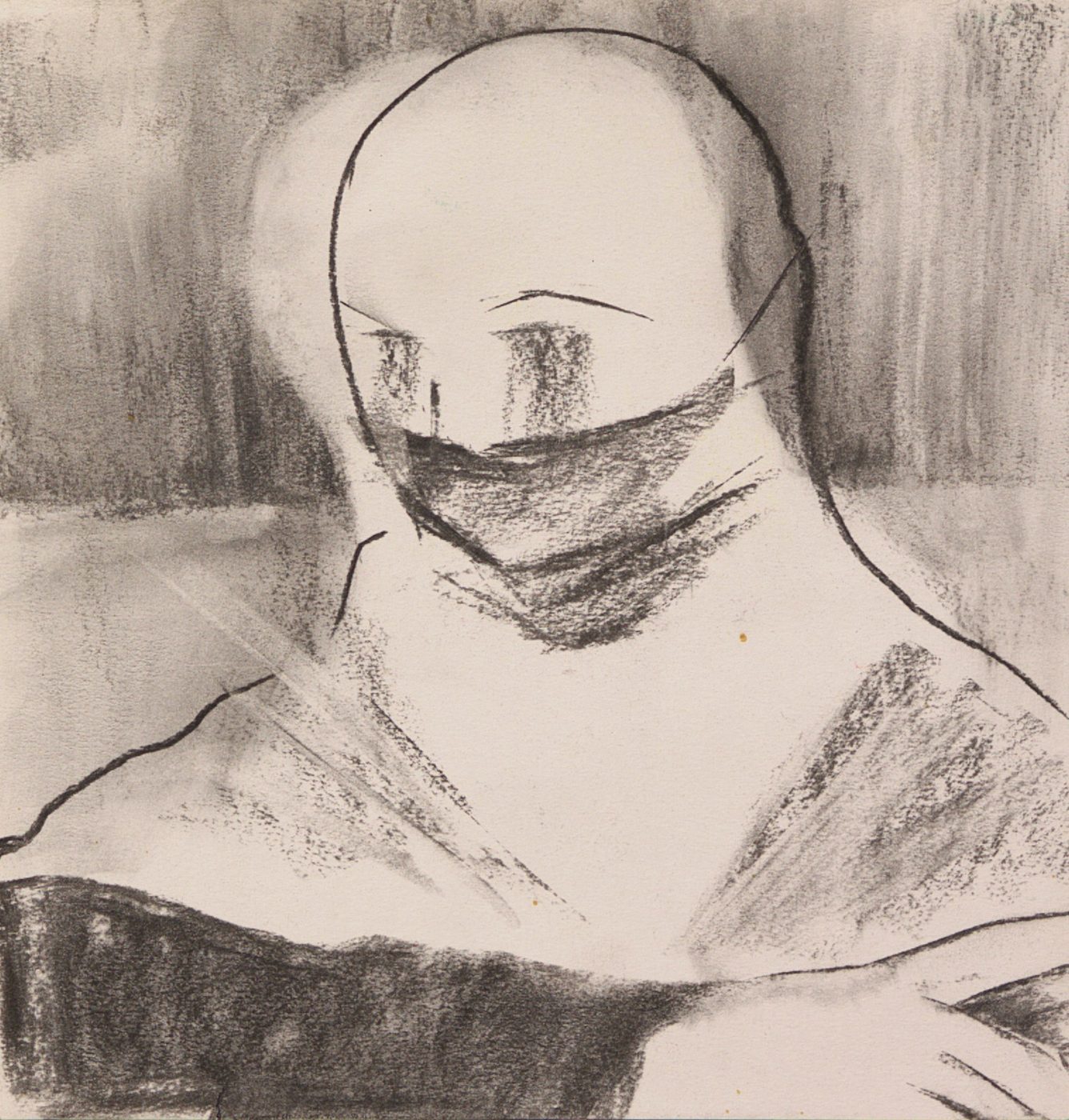 Georgios Staikos, Nightmare VI, 2020 — Charcoal on paper