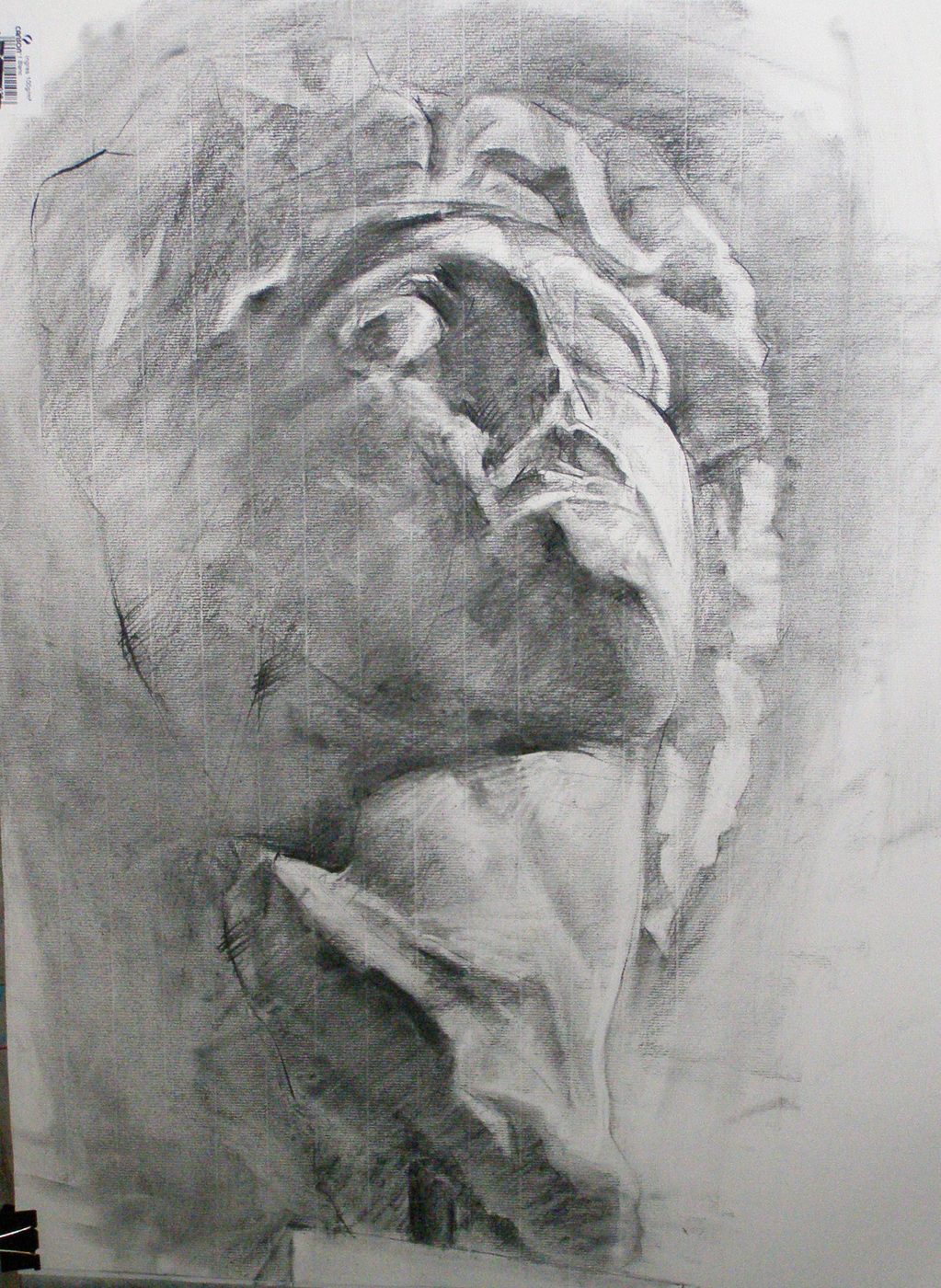 Georgios Staikos, The Sun, 2007 — Charcoal on paper, study