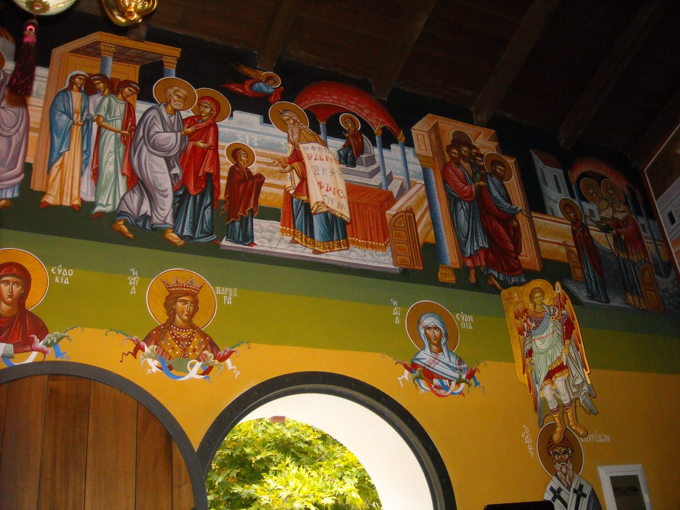 Georgios Staikos, Scenes from the Life of the Theotokos, 2011 — Church of the Dormition of the Theotokos, Nea Peramos